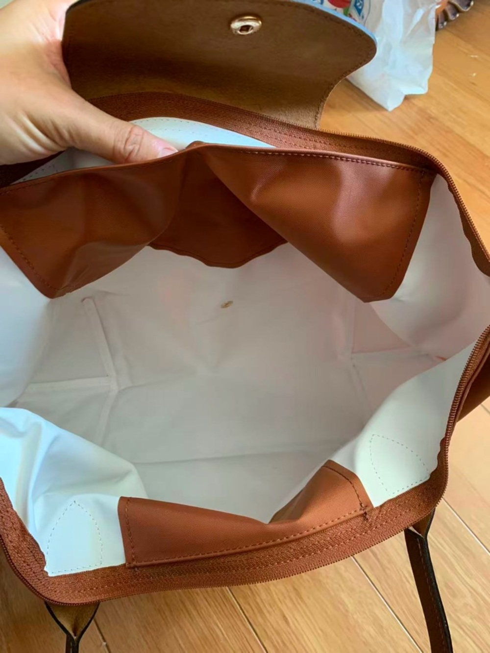 Longchamp Le Pliage folding tote bag large size - Picture 6 of 14